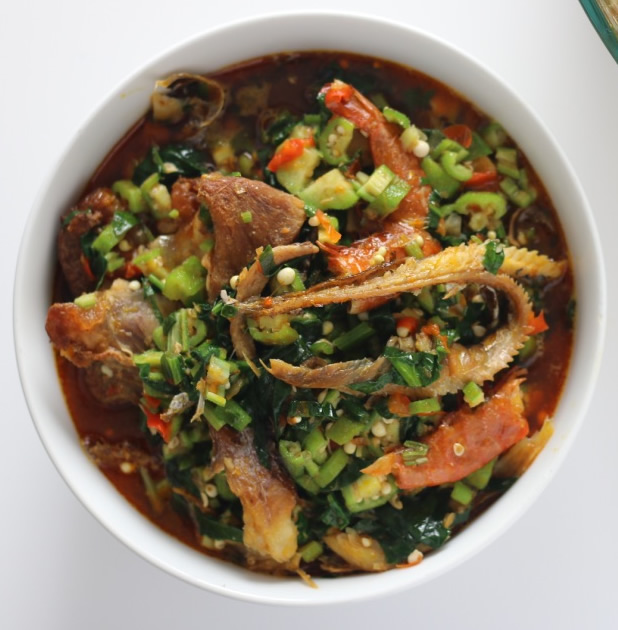 okro soup (with beef or assorted)
